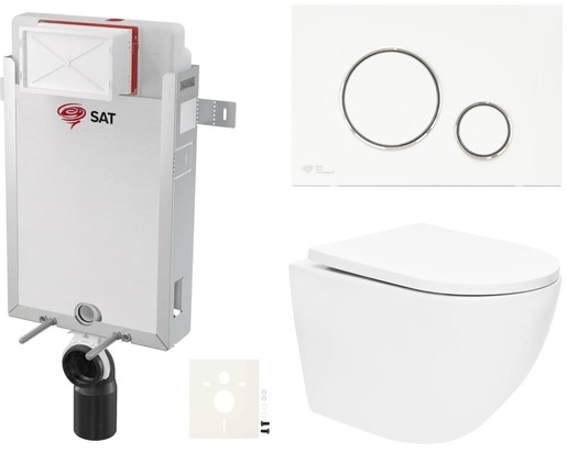 Závěsný wc set k zazdění SAT SIKOSZTOR6770 NO BRAND