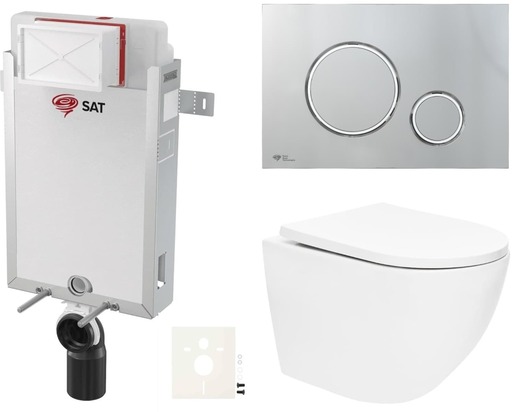 Závěsný wc set k zazdění SAT SIKOSZTOR6771 NO BRAND