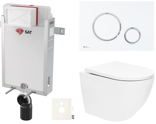 Závěsný wc set k zazdění SAT SIKOSZTOR6776 NO BRAND