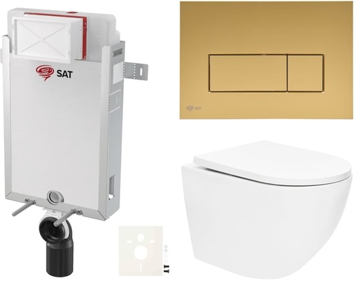 Závěsný wc set k zazdění SAT SIKOSZTOR67GM NO BRAND