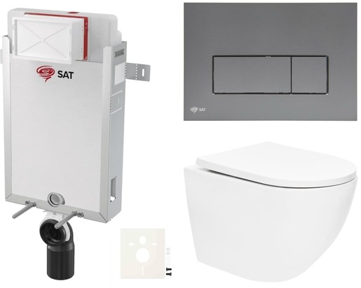 Závěsný wc set k zazdění SAT SIKOSZTOR67GMM NO BRAND