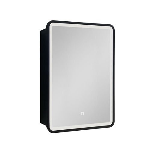 Zrcadlová skříňka s osvětlením SAT 50x71 cm černá SATZGALED5071CE SAT
