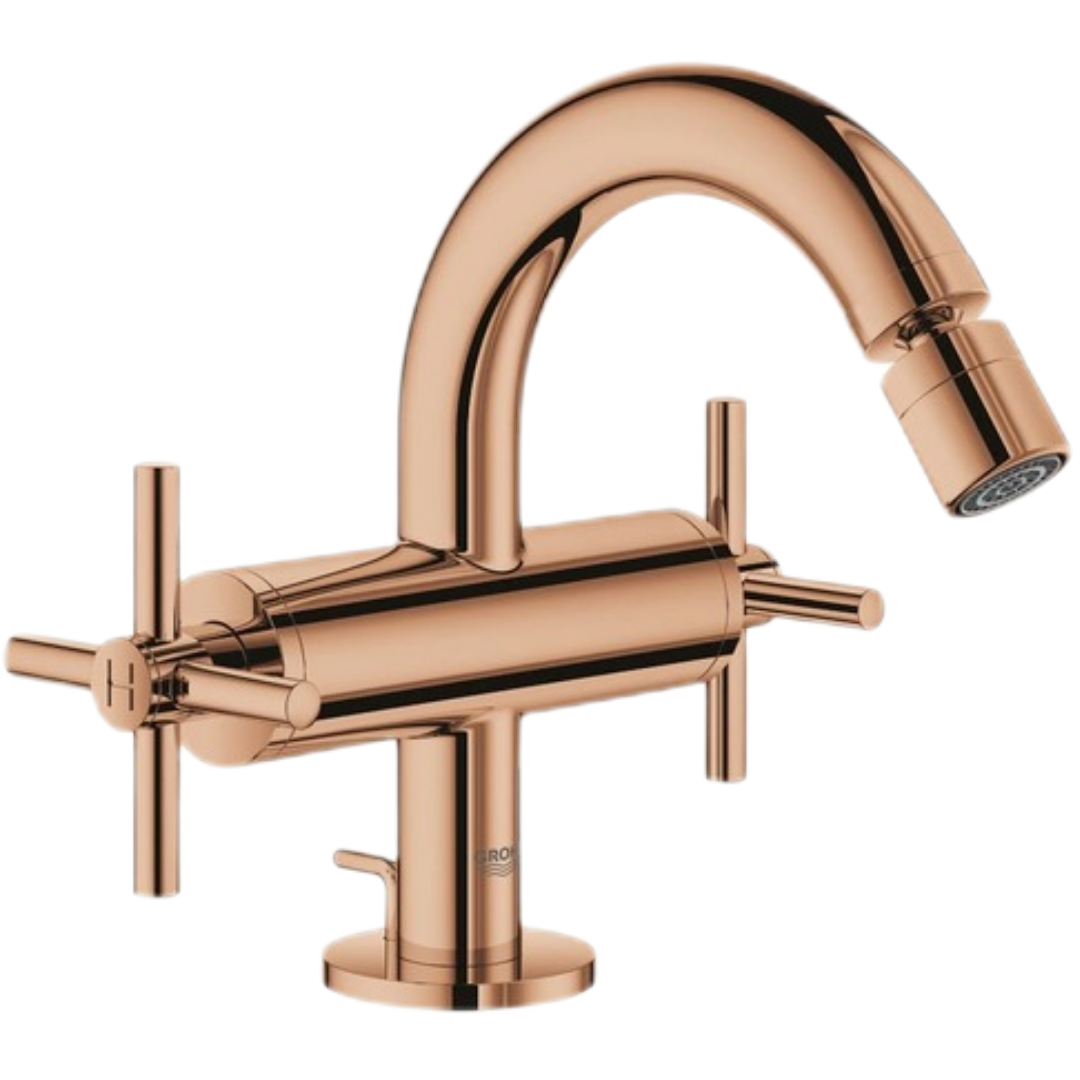 Bidetová baterie GROHE Atrio s výpustí Warm Sunset 24027DA3 Grohe