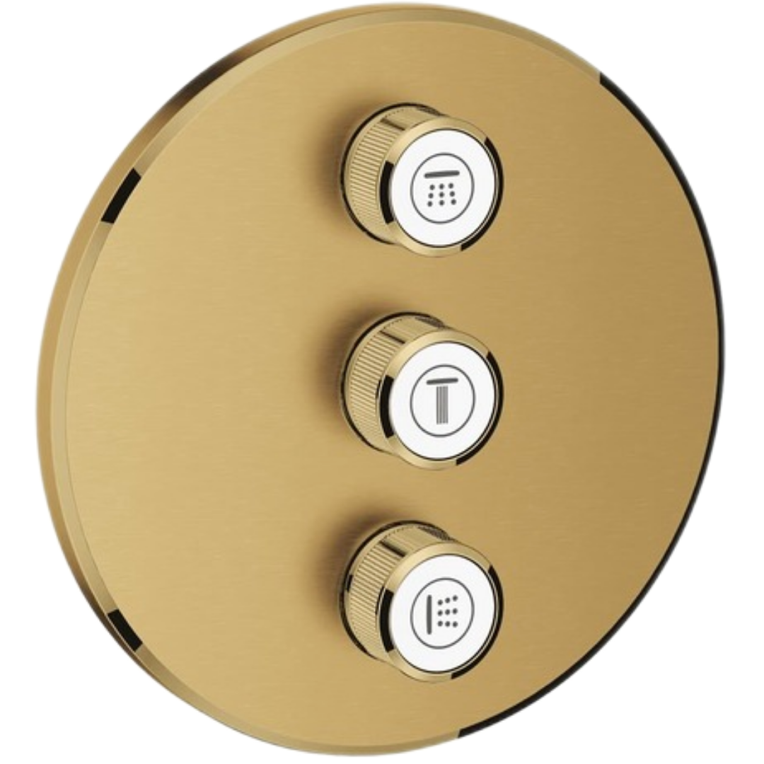 Grohe Grohtherm SmartControl sprchová a vanová baterie bez podomítkového tělesa brushed cool sunrise 29122gn0 G29122GN0 Grohe