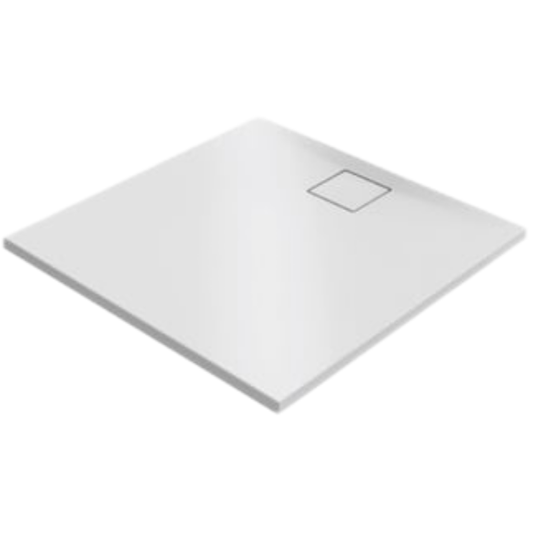 Hüppe EasyFlat sprchová vanička čtvercová 90x90 cm litý mramor bílá matná EF0101.083 Hüppe
