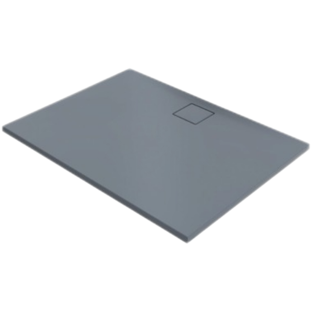 Hüppe EasyFlat sprchová vanička obdélníková 100x90 cm litý mramor šedá matná EF0107.026 Hüppe