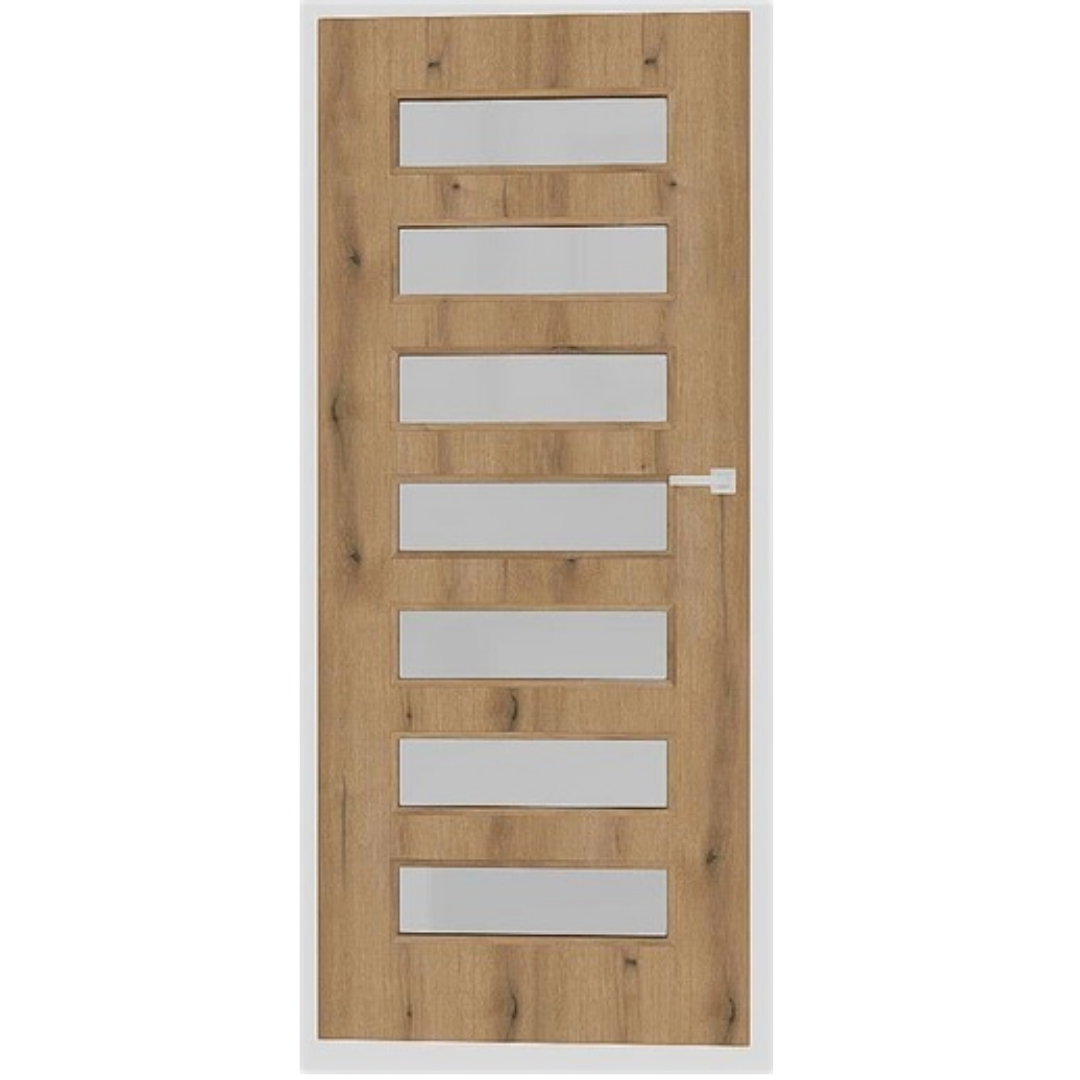 Interiérové bezfalcové dveře Naturel Plus levé 80 cm dub evoke PLUS30DE80LB Naturel