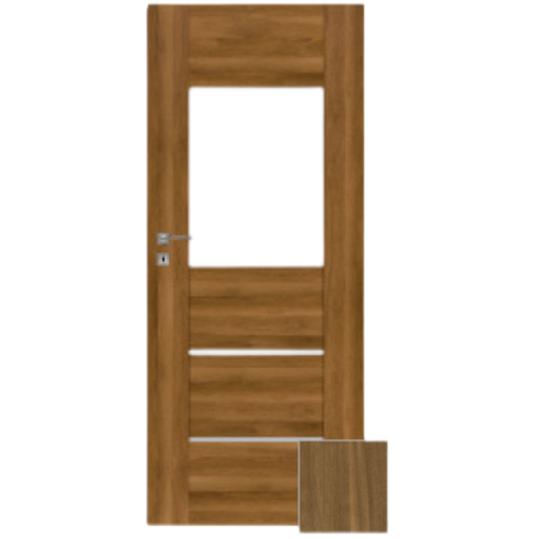 Interiérové dveře Naturel Aura levé 70 cm ořech karamelový AURA2OK70L Naturel