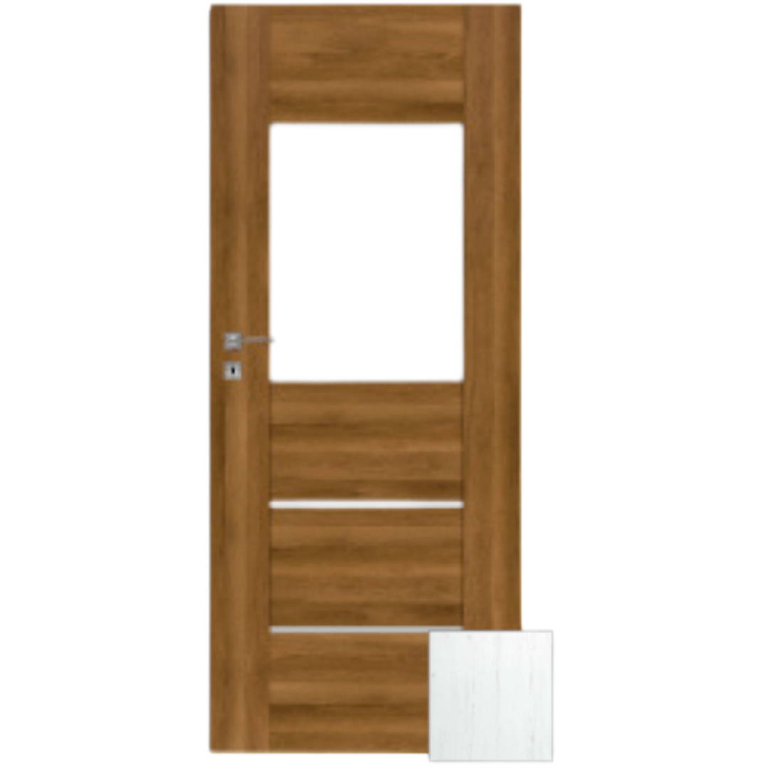 Interiérové dveře Naturel Aura pravé 70 cm borovice bílá AURA2BB70P Naturel