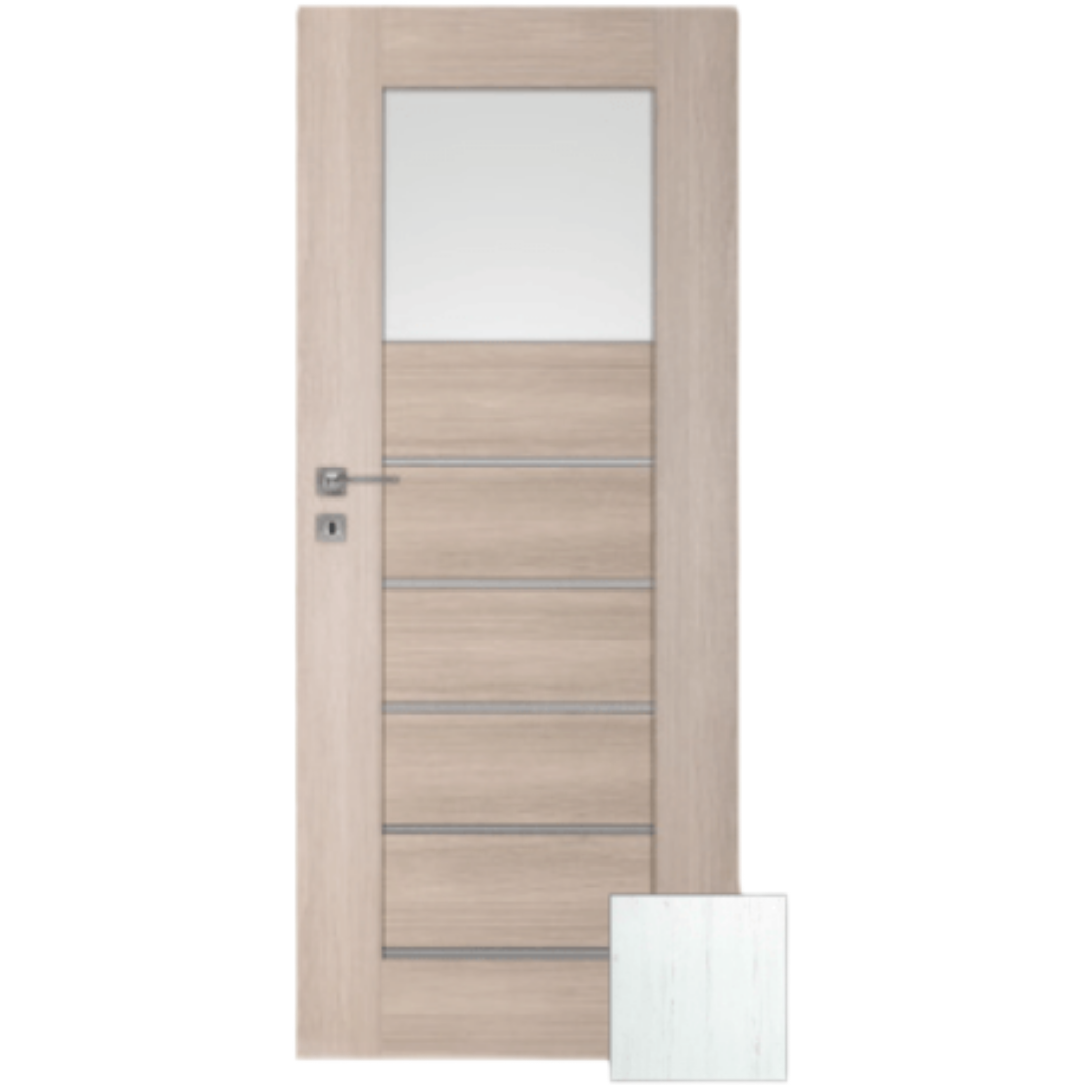 Interiérové dveře Naturel Perma pravé 70 cm borovice bílá PERMA1BB70P Naturel