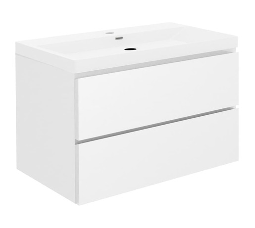Koupelnová skříňka s umyvadlem SAT B-Way 99x50x45 cm bílá lesk BWAY2100WU4 SAT