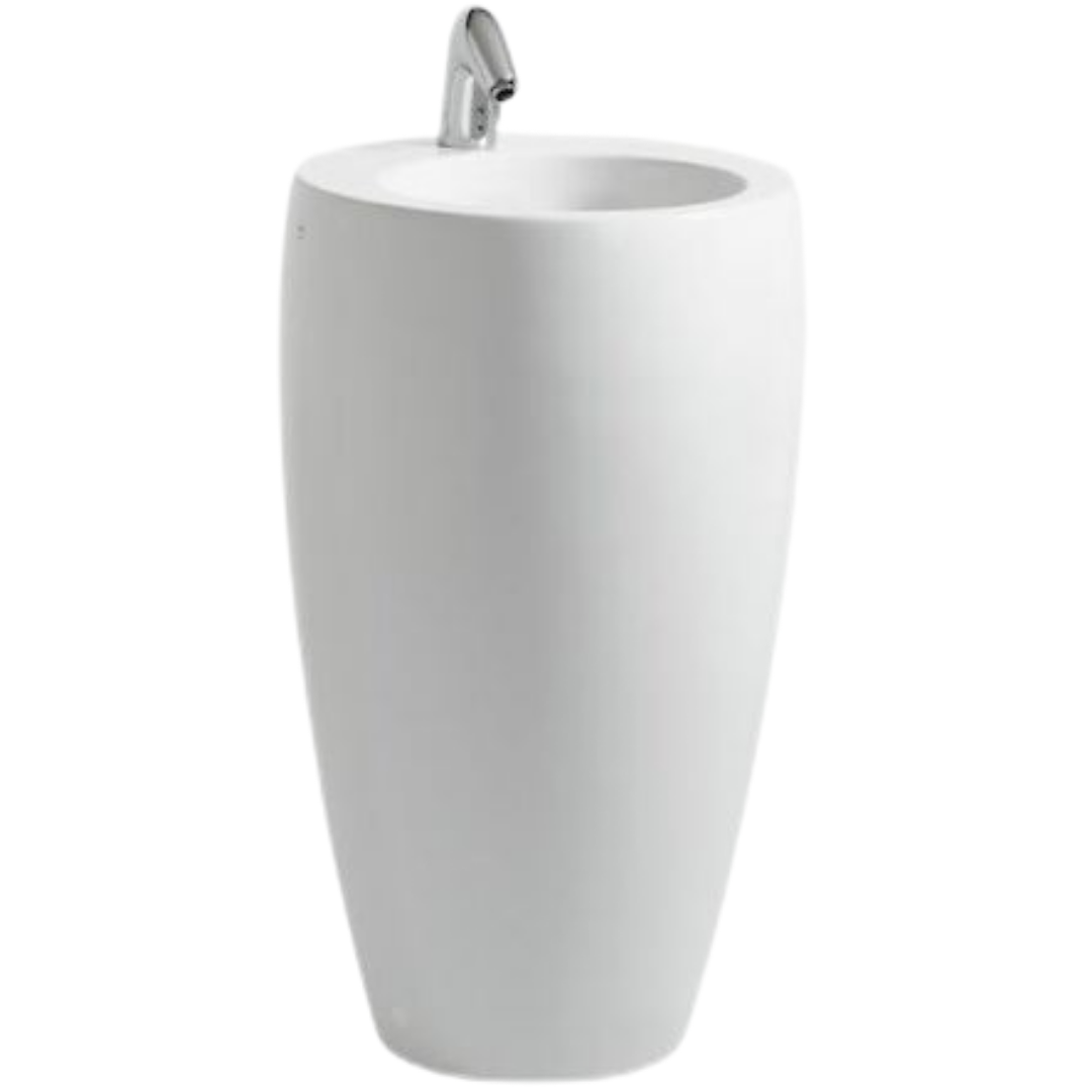 Laufen Alessi One volně stojící umyvadlo 53x53 cm otvor pro baterii uprostřed h8119724001041 1197.2.400.104.1 Laufen