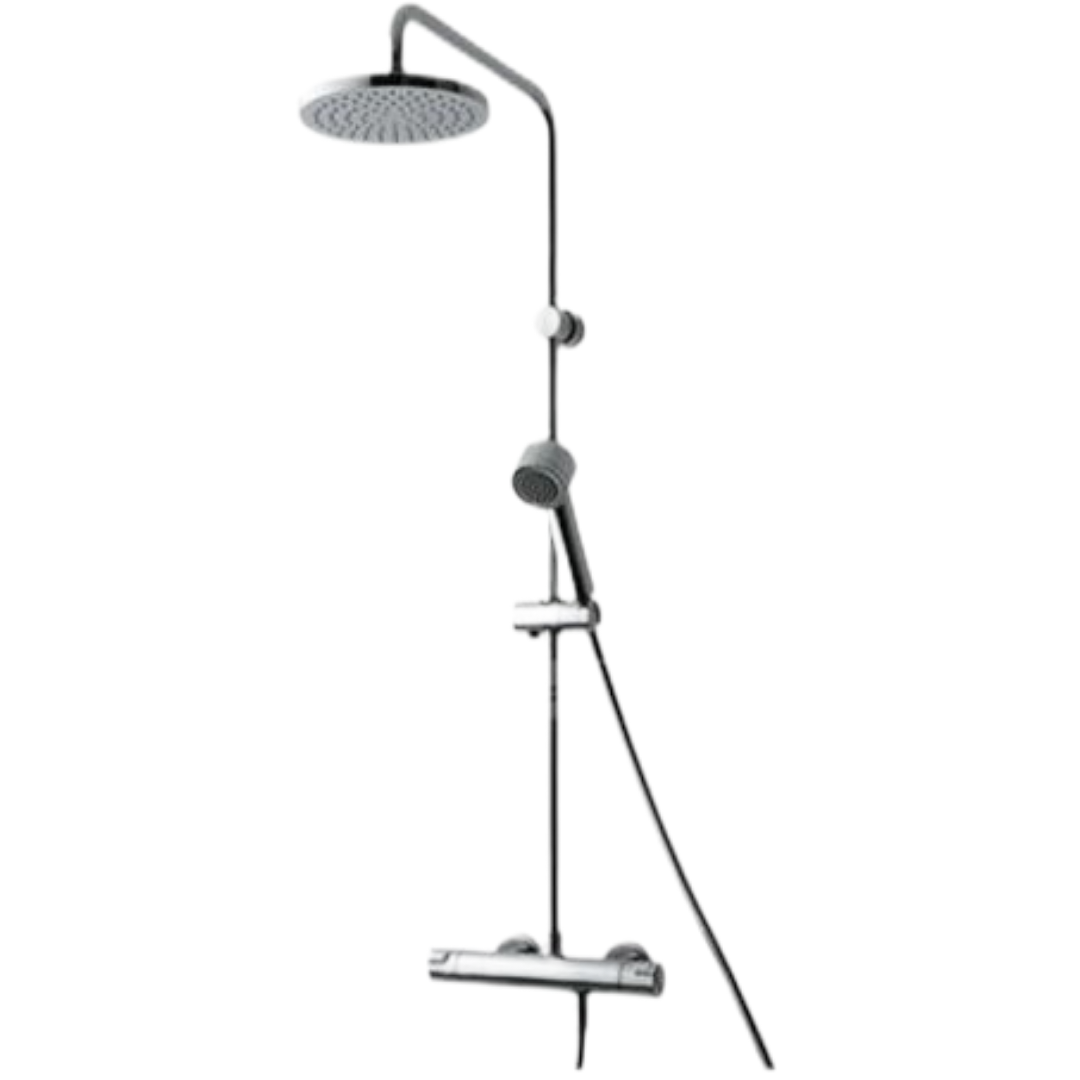 Laufen Citypro sprchový systém s termostatickou baterií chrom h3339570045361 3395.7.004.536.1 Laufen