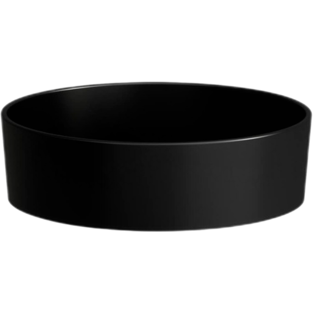 Laufen Kartell By Laufen umyvadlo na desku 42x42 cm černá mat bez otvoru pro baterii