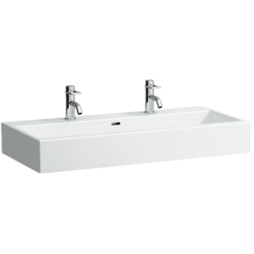 Laufen Living City nábytkové umyvadlo 100x46 cm dva otvory pro baterii h8184370001071 1843.7.000.107.1 Laufen