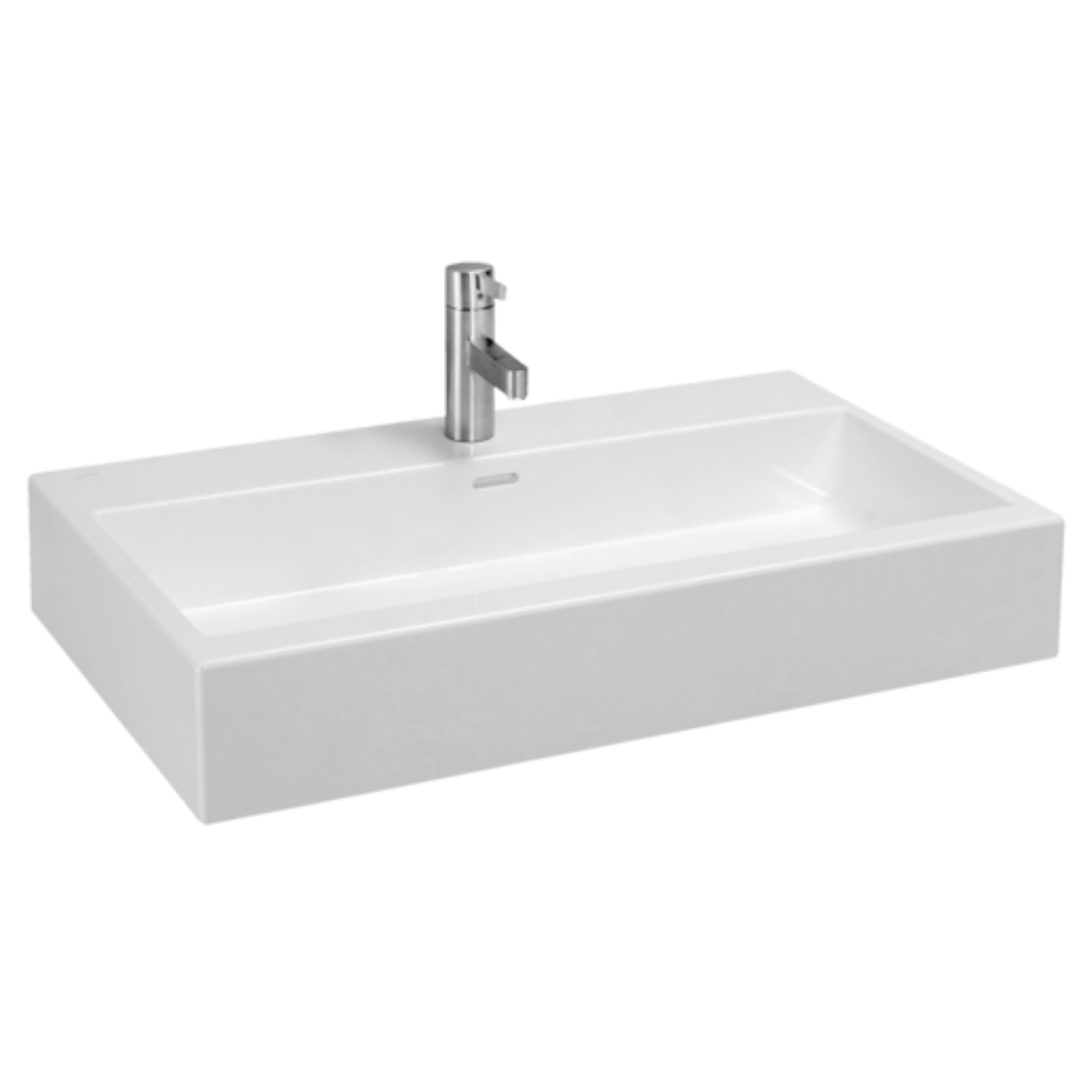 Laufen Living City nábytkové umyvadlo 80x46 cm otvor pro baterii uprostřed h8174360001041 1743.6.000.104.1 Laufen
