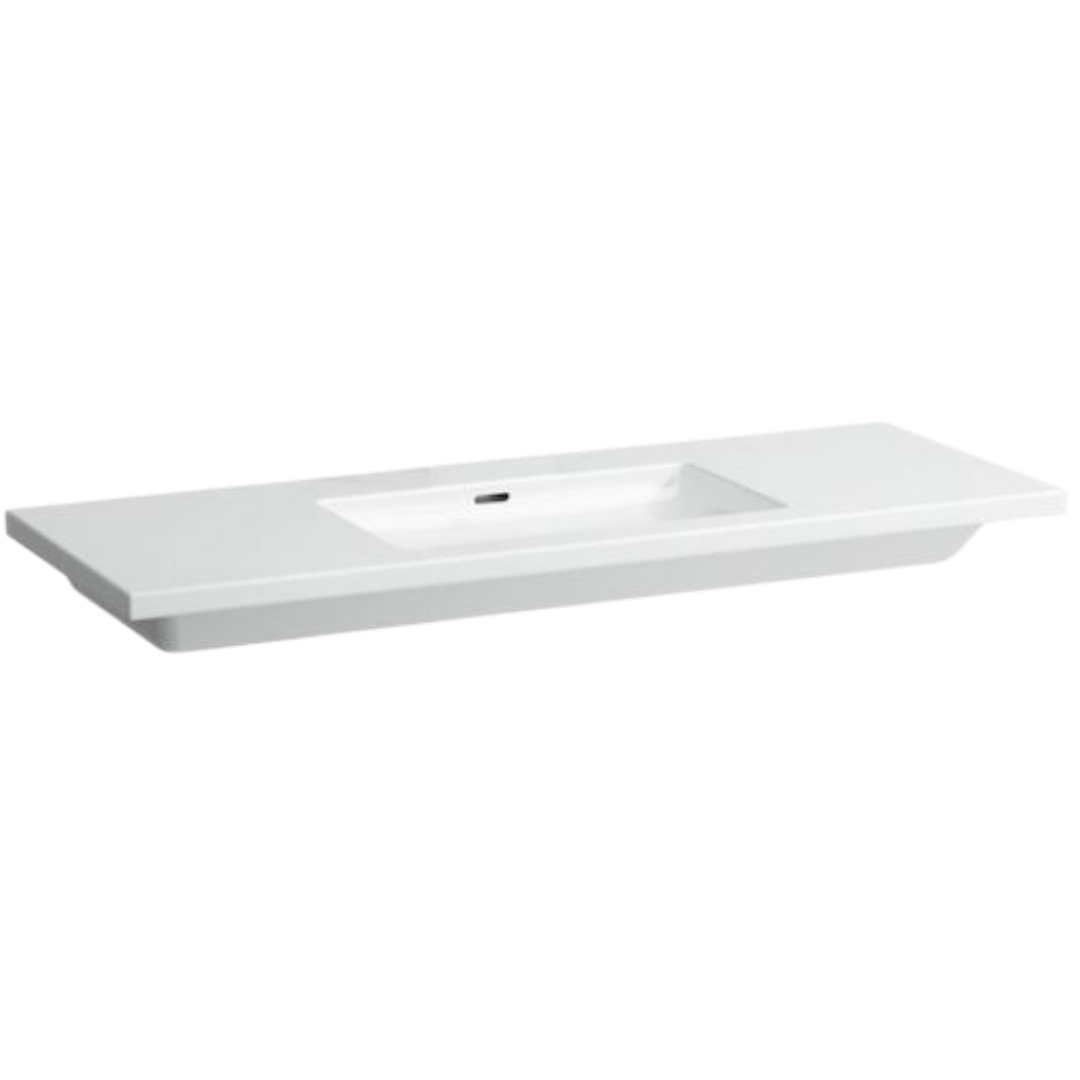 Laufen Living Square nábytkové umyvadlo 130x48 cm bez otvoru pro baterii h8164350001091 1643.5.000.109.1 Laufen