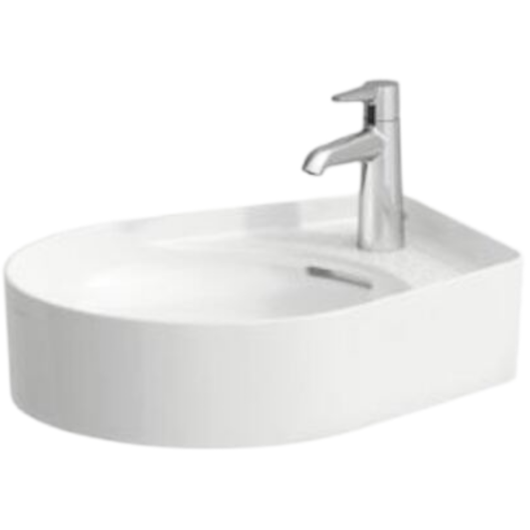 Laufen Val umyvadlo na desku 50x40 cm otvor pro baterii uprostřed H8122810001041 Laufen