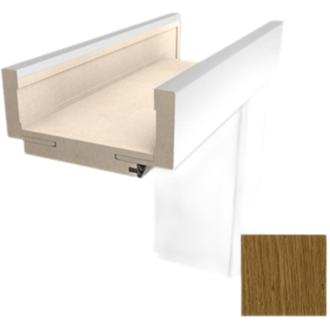 Obložková zárubeň Naturel 70 cm pro tloušťku stěny 8-10 cm dub levá O1DP70L Naturel