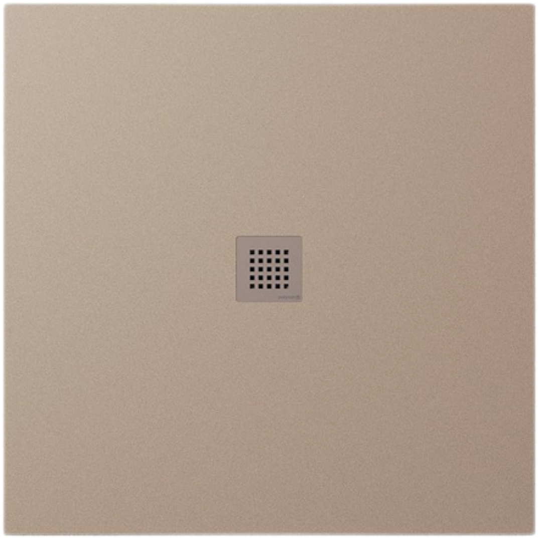 Polysan Treneca sprchová vanička čtvercová 100x100 cm litý mramor béžová 84301.81 Polysan