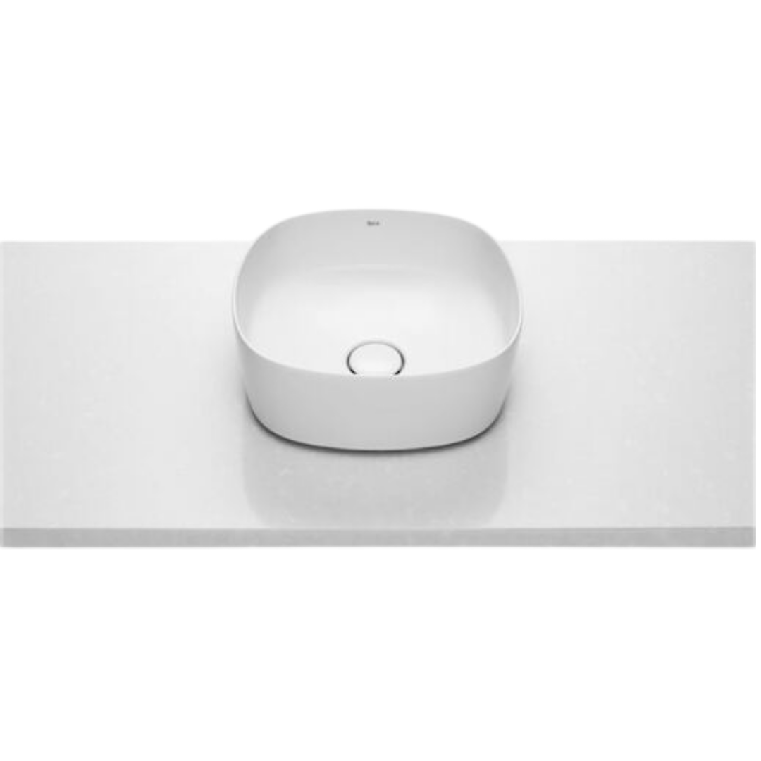 Roca Inspira umyvadlo na desku 37x37 cm bez přepadu A327502000 Roca