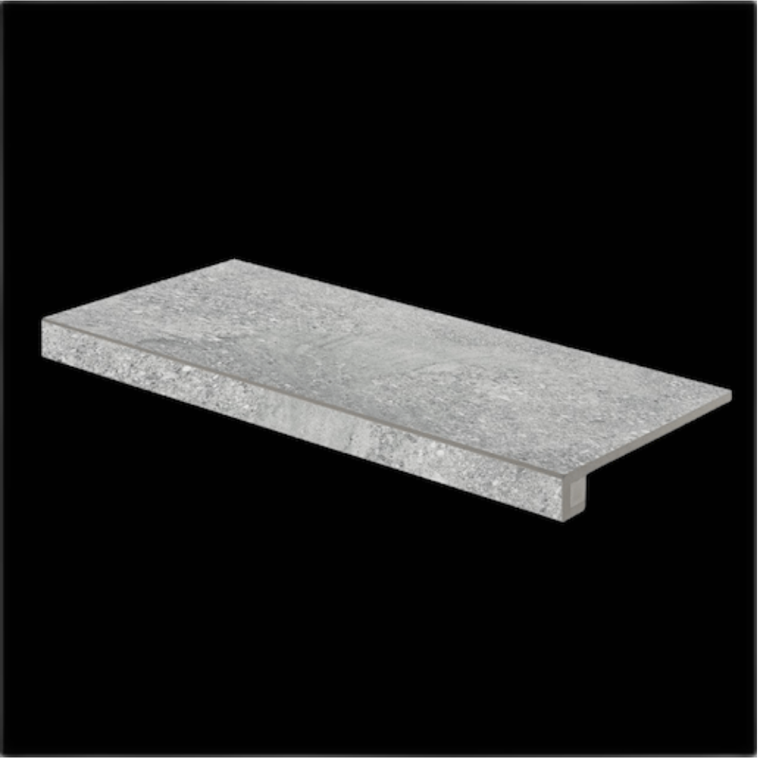 Schodová Tvarovka Rako Stones šedá 30x60 cm mat DCESE667.1 Rako