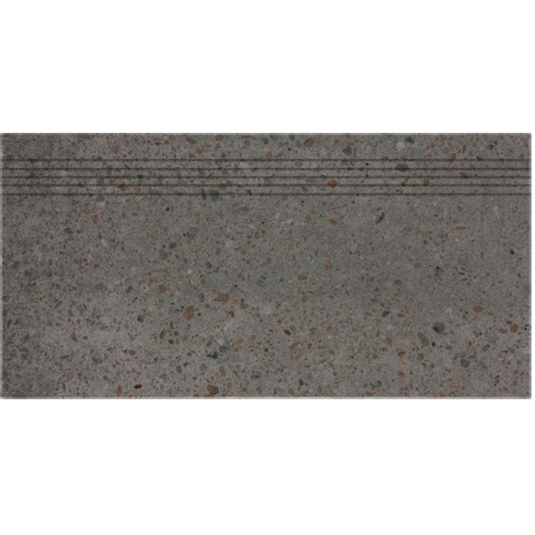 Schodovka Rako Piazzetta černá 30x60 cm mat DCPSE789.1 Rako