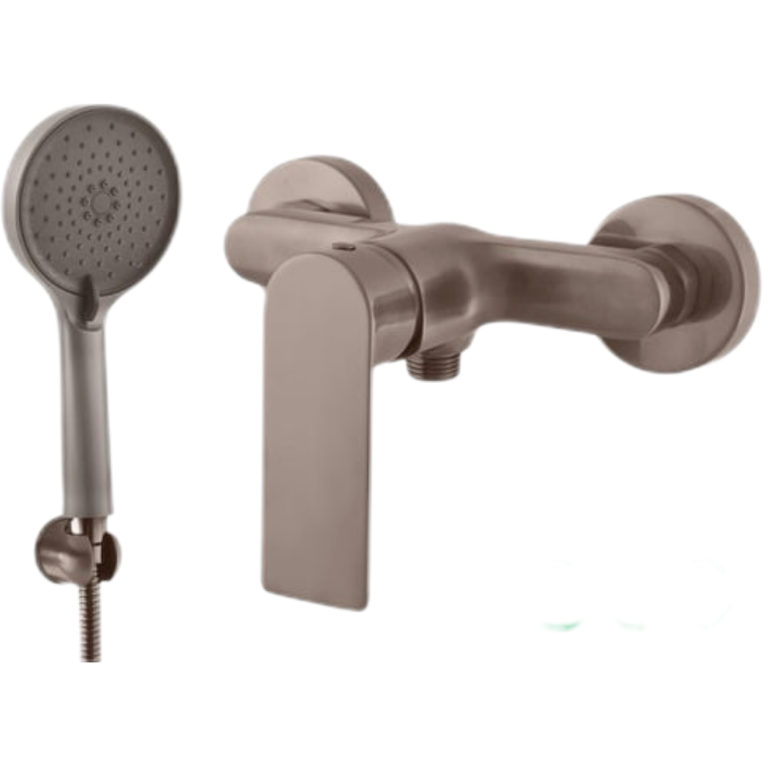 Sprchová baterie RAV SLEZÁK Nil se sprchovým setem 150 mm kartáčovaná metal grey NL181.5/1MGK RAV SLEZÁK