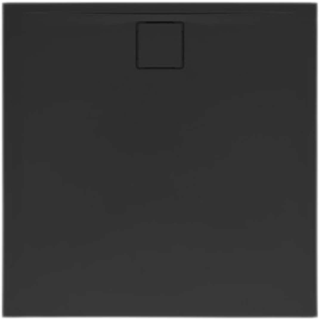 Sprchová vanička čtvercová SAT Vision 90x90 cm litý mramor černá SATSVVI90QC SAT