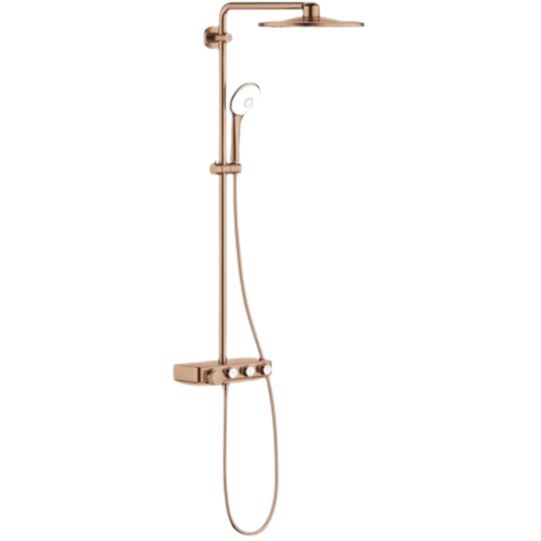 Sprchový systém GROHE Euphoria SmartControl na stěnu s termostatickou baterií kartáčovaný Warm Sunset 26507DL0 Grohe