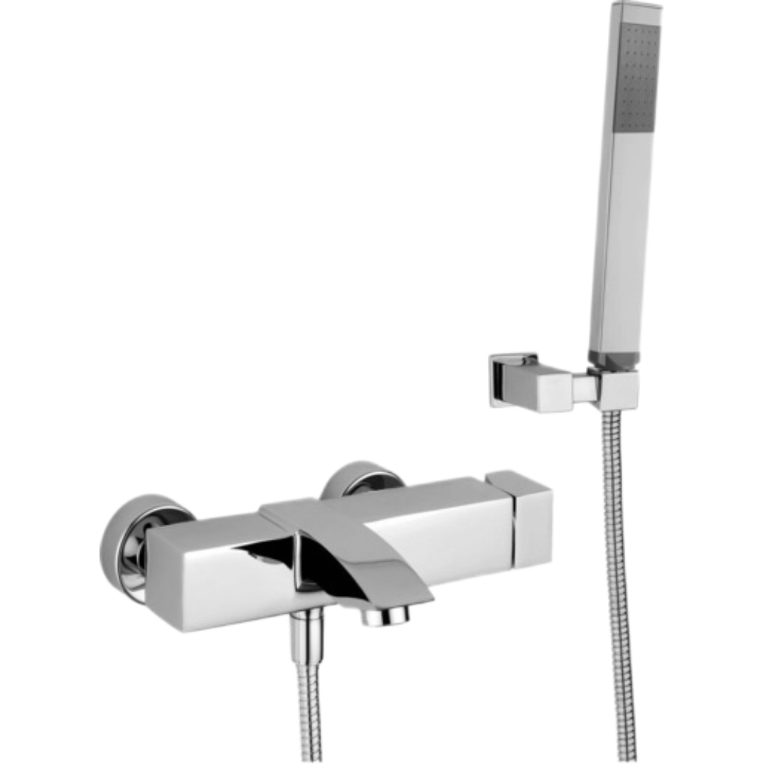 Vanová baterie Paffoni Level se sprchovým setem 150 mm chrom LEC023 Paffoni