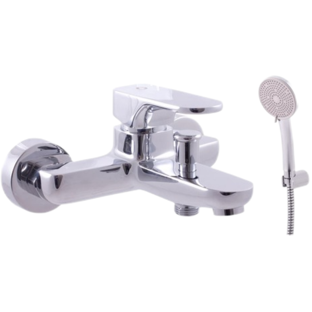 Vanová baterie RAV SLEZÁK Yukon se sprchovým setem 150 mm chrom YU154.5/1 RAV SLEZÁK