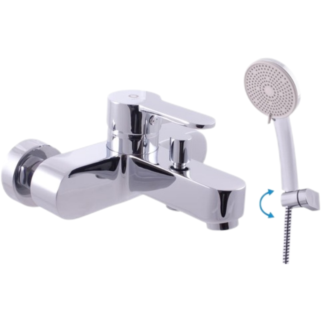 Vanová baterie RAV SLEZÁK Zambezi se sprchovým setem 150 mm chrom ZA054.5/2 RAV SLEZÁK