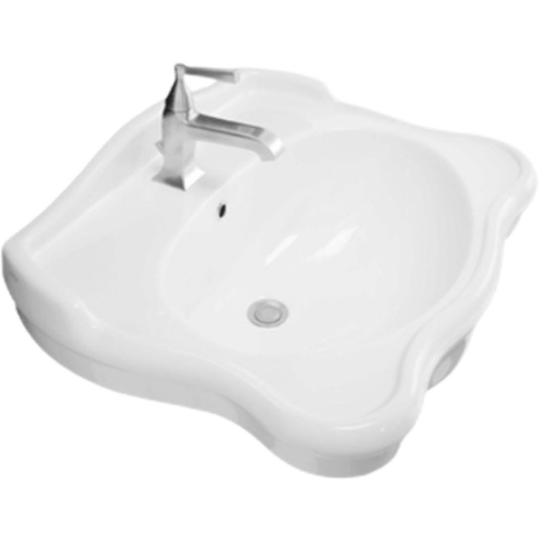 AXA Contea umyvadlo 56x72 cm bez otvoru pro baterii 0603001 AXA