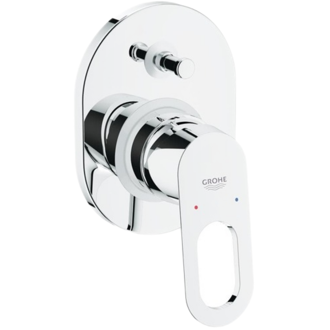 Grohe BauLoop sprchová a vanová baterie včetně podomítkového tělesa chrom 29041000 G29041000 Grohe