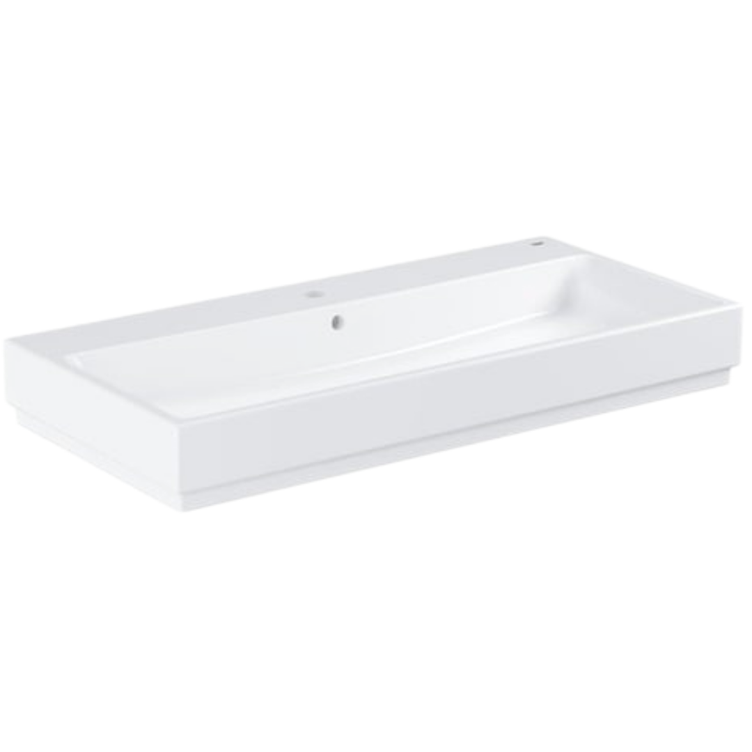 Grohe Cube Ceramic umyvadlo 100x49 cm alpine-white otvor pro baterii uprostřed 3938600h G3938600H Grohe