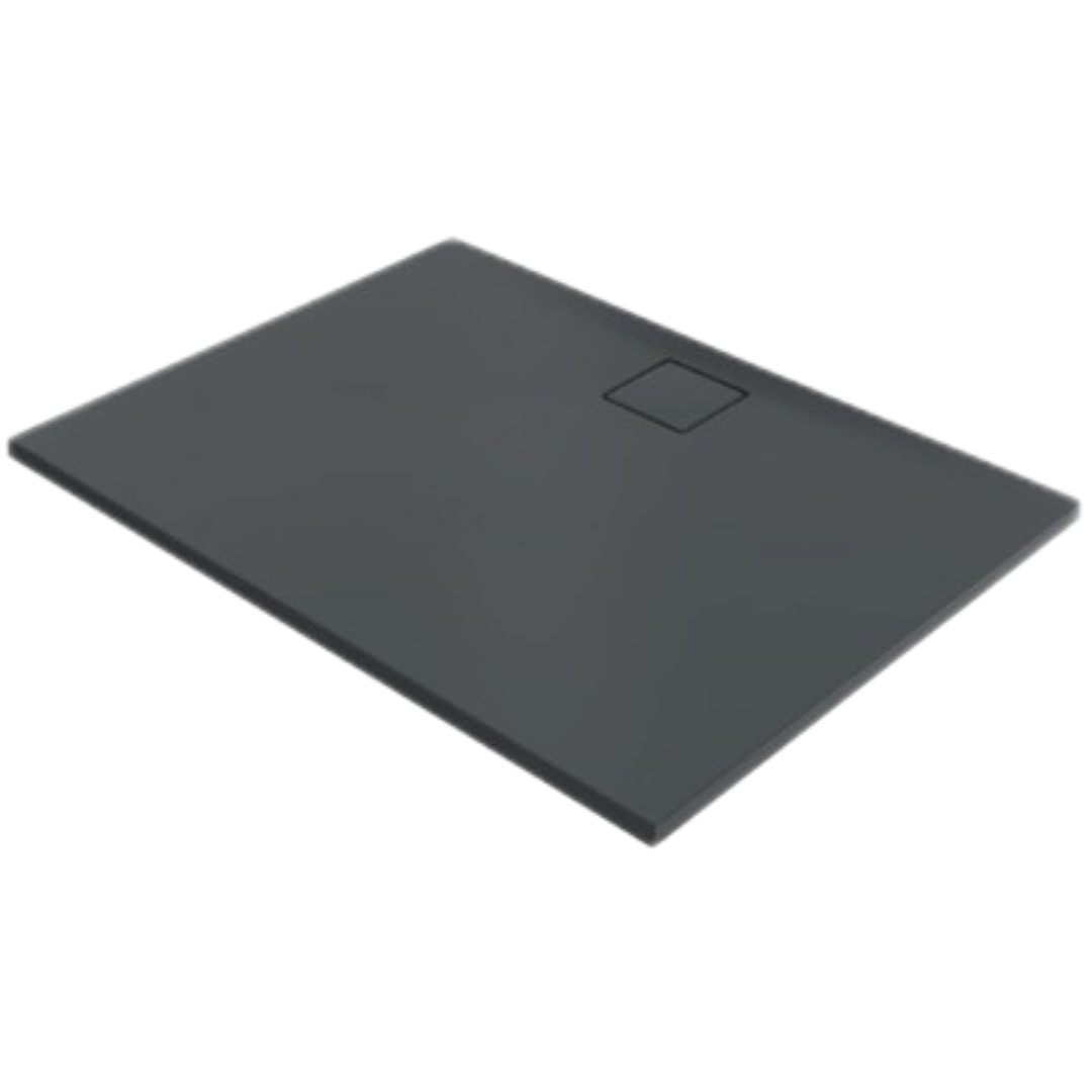 Hüppe EasyFlat sprchová vanička obdélníková 100x90 cm litý mramor antracitová matná EF0107.128 Hüppe