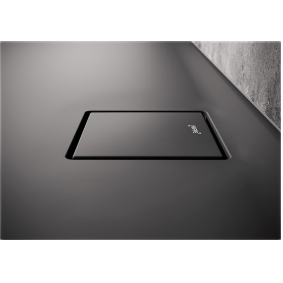 Hüppe EasyFlat sprchová vanička obdélníková 140x100 cm litý mramor antracitová matná EF0117.128 Hüppe