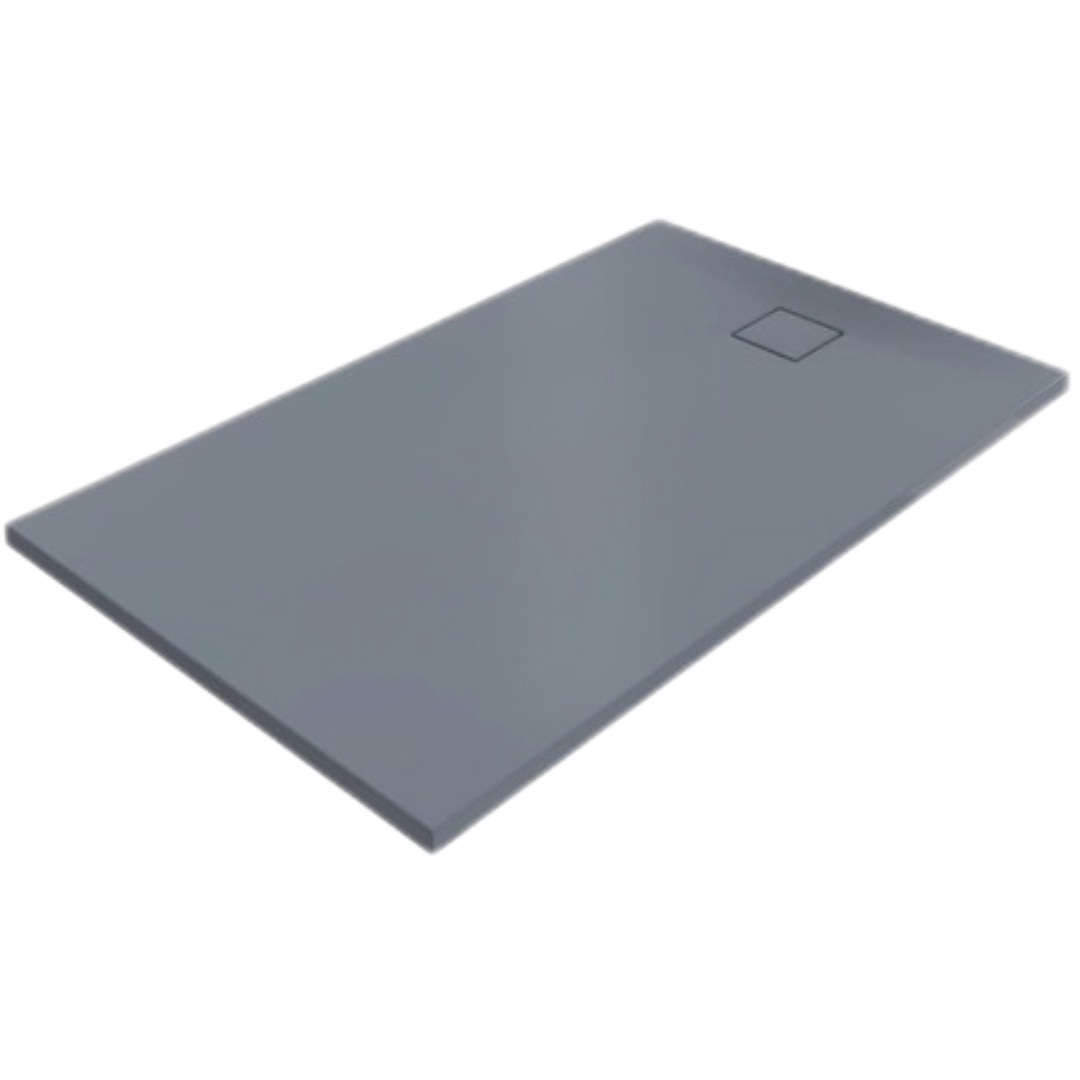 Hüppe EasyFlat sprchová vanička obdélníková 170x80 cm litý mramor šedá matná EF0226.026 Hüppe