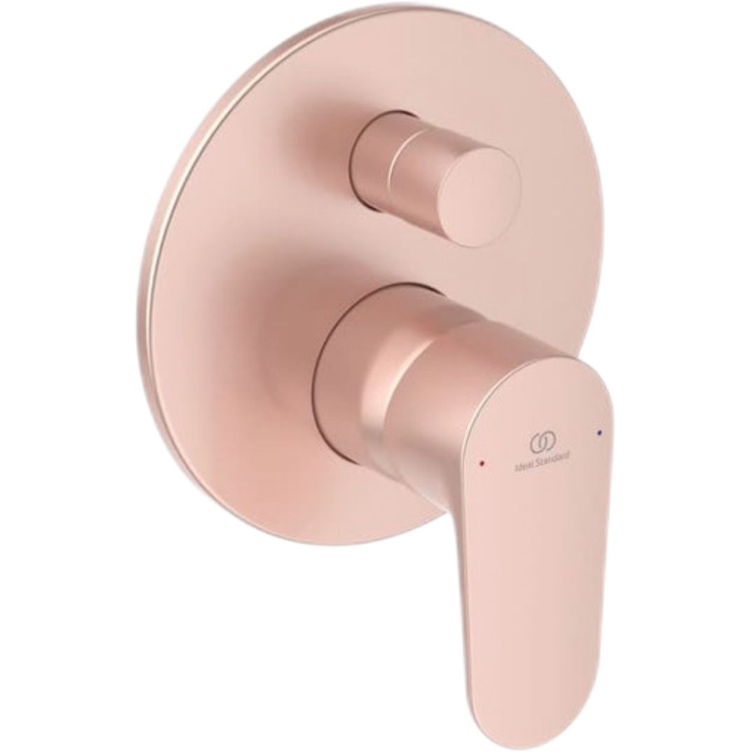 Ideal Standard Alu+ sprchová a vanová baterie bez podomítkového tělesa 150 mm rosé A7350RO Ideal Standard