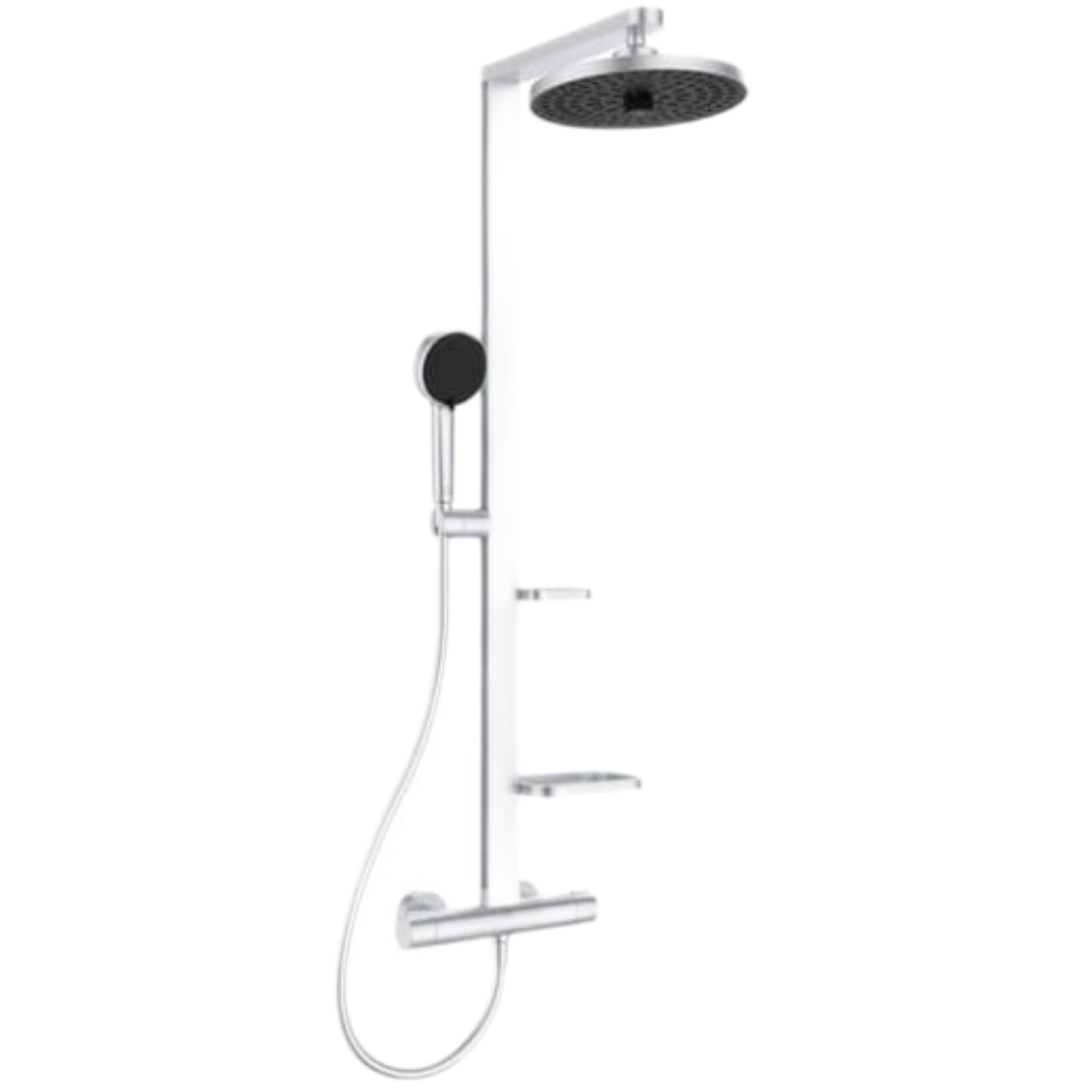 Ideal Standard Alu+ sprchový systém s poličkou silver BD583SI Ideal Standard