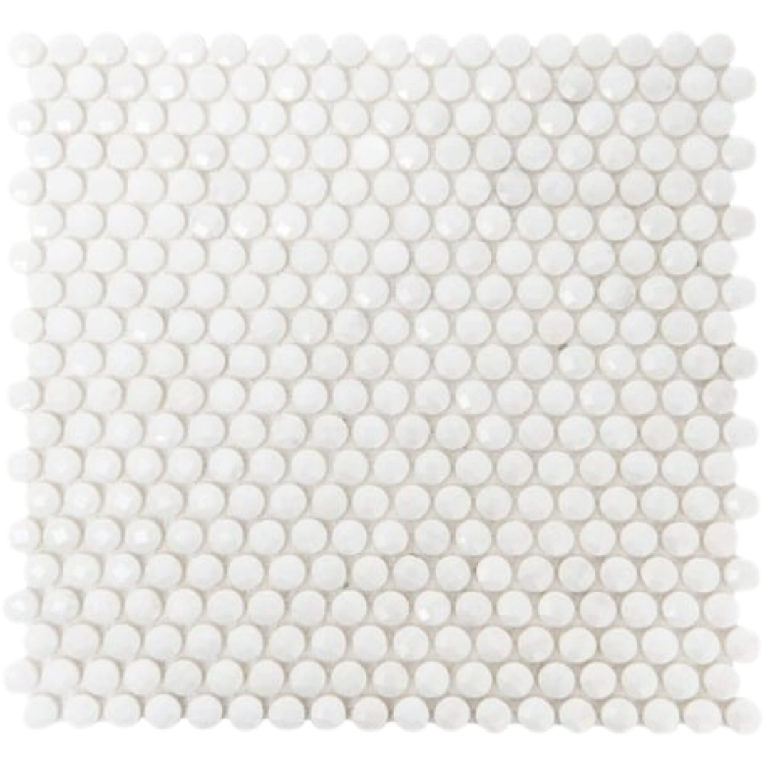 Kamenná mozaika Premium Mosaic Stone bílá 30x30 cm leštěná STMOSDIA15WHP Premium Mosaic Stone