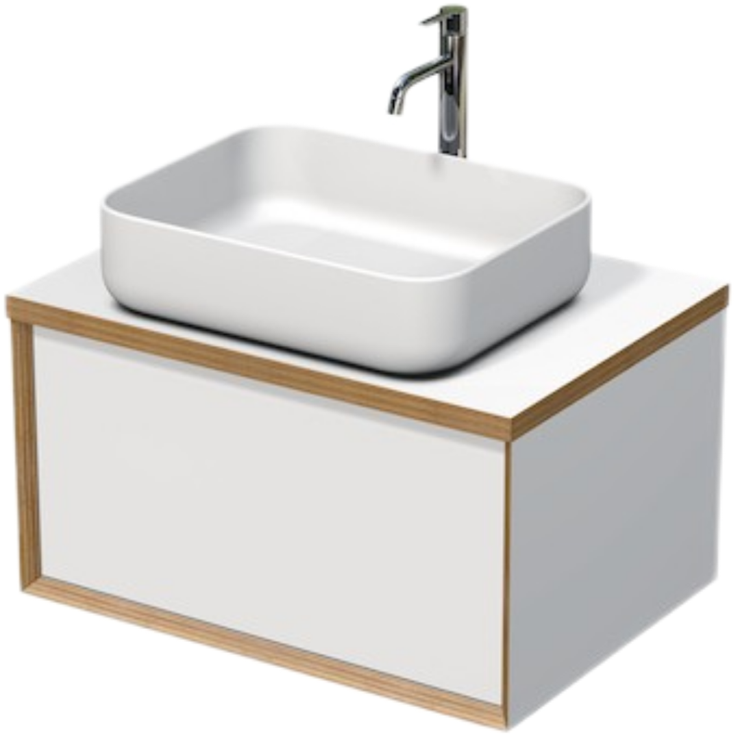 Koupelnová skříňka pod umyvadlo Naturel Oxo Multi 70x39x50 cm bílá mat OXOMULTI70KD Naturel