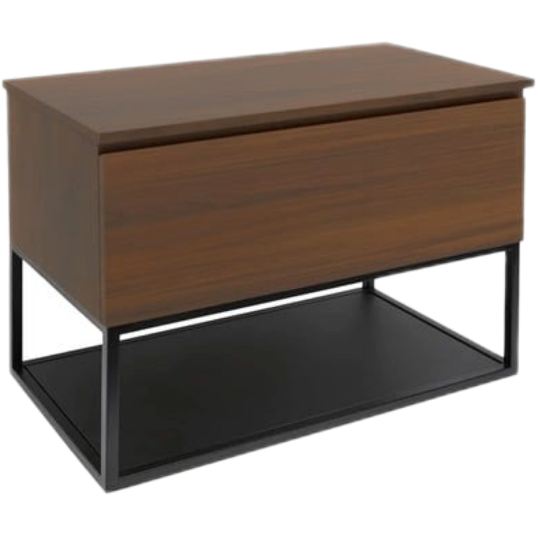 Koupelnová skříňka s krycí deskou SAT B-Way 79x57x45 cm ořech mat BWAY80NUTDF SAT