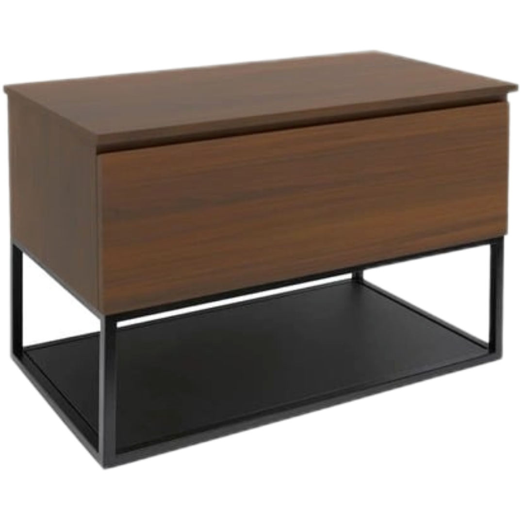 Koupelnová skříňka s krycí deskou SAT B-Way 99x57x45 cm ořech mat BWAY100NUTDF SAT