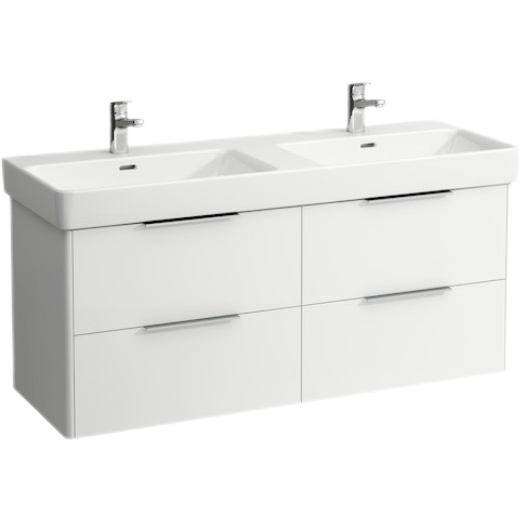 Laufen Base koupelnová skříňka pod umyvadlo 126x44x53 cm bílá lesk H4025141102611 Laufen