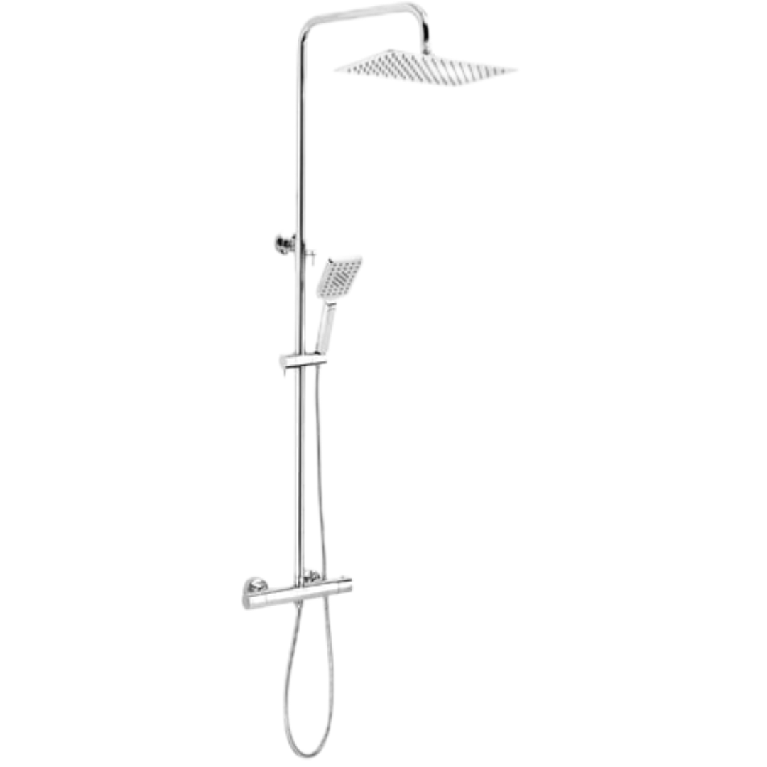 Novaservis Metalia 54 sprchový systém s termostatickou baterií chrom set034/ter