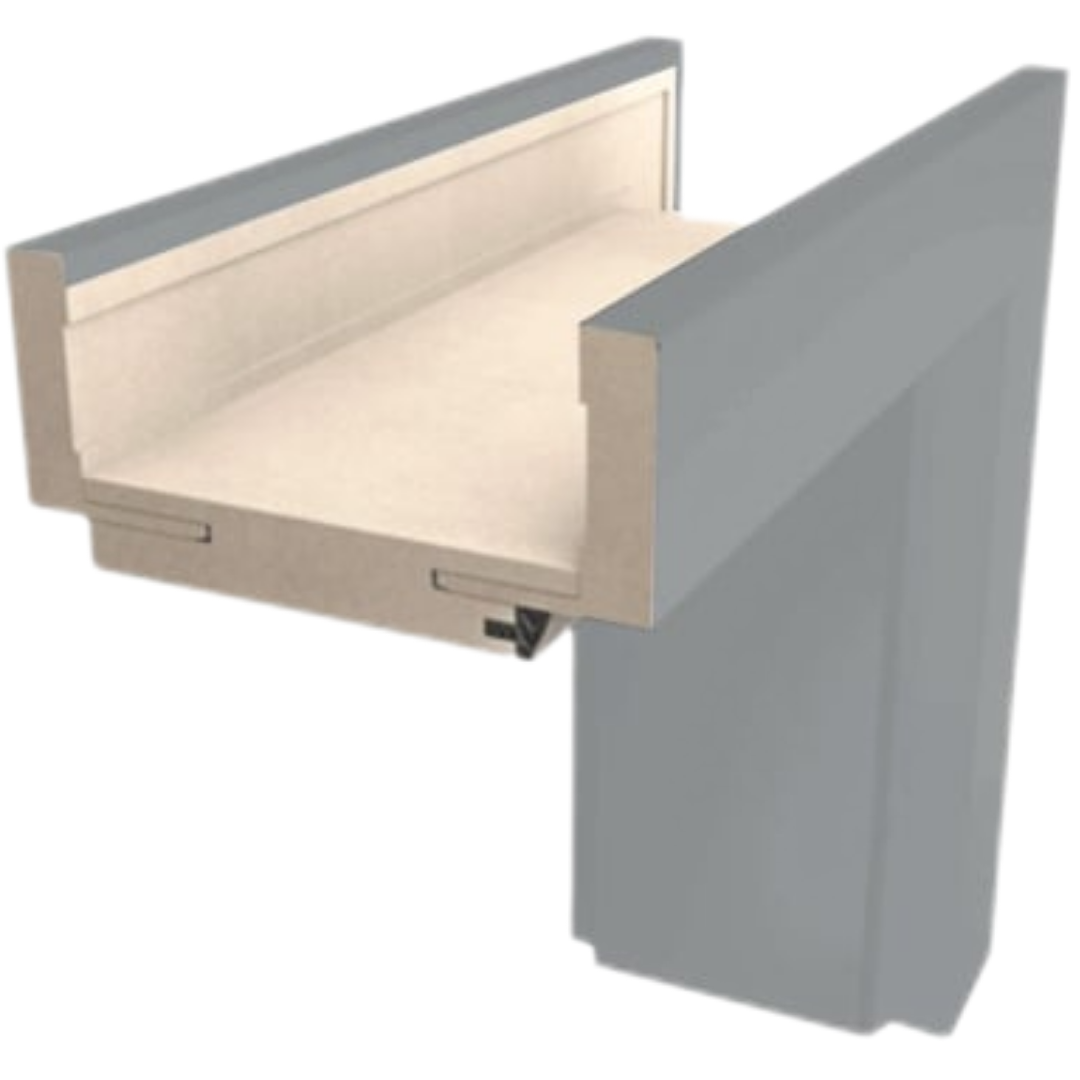 Obložková zárubeň Naturel Estra 80 cm pro tloušťku stěny 22-24 cm šedá mat levá O8SM80L Naturel