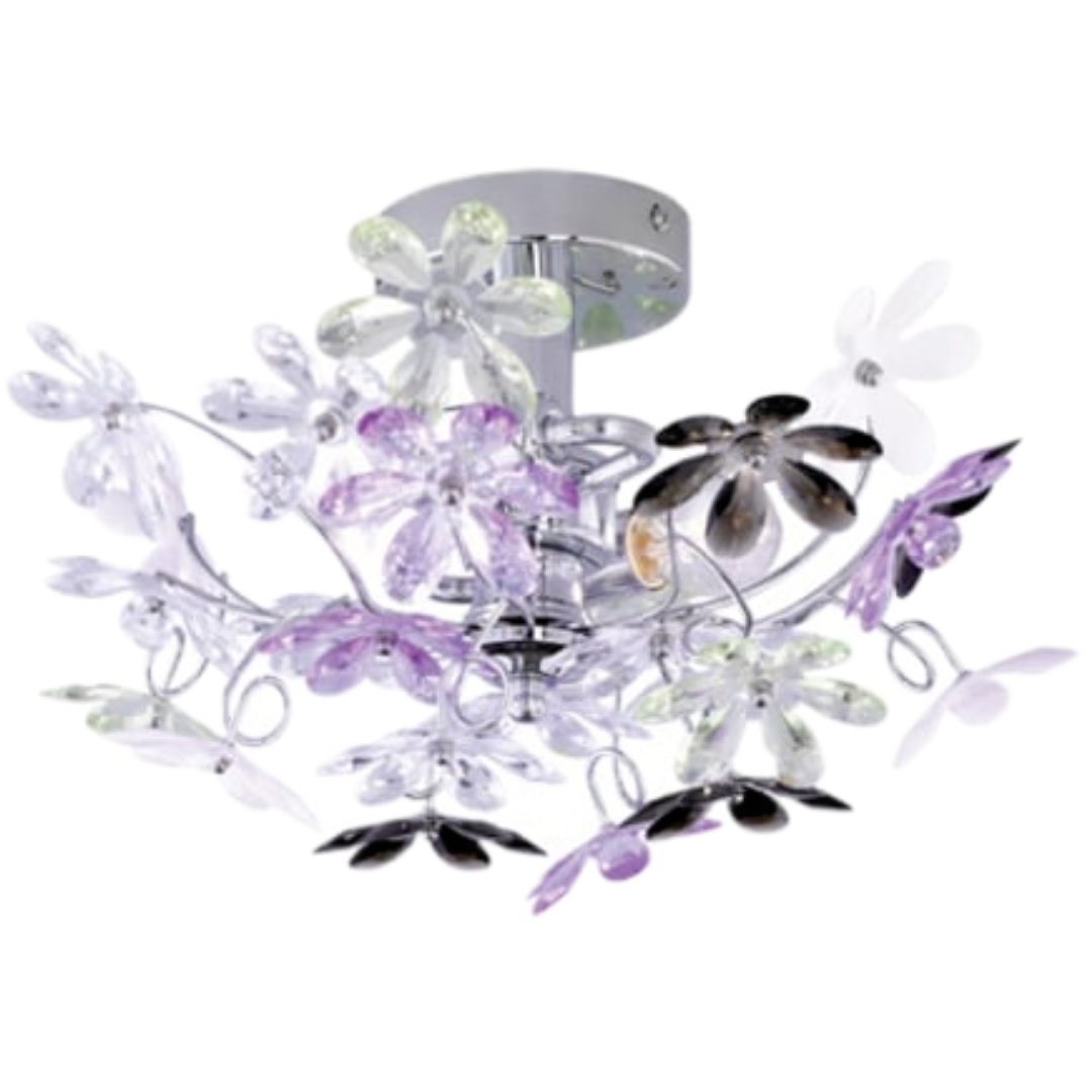 Reality Flower nástěnná lampa chrom r20012017 RER20012017 Reality