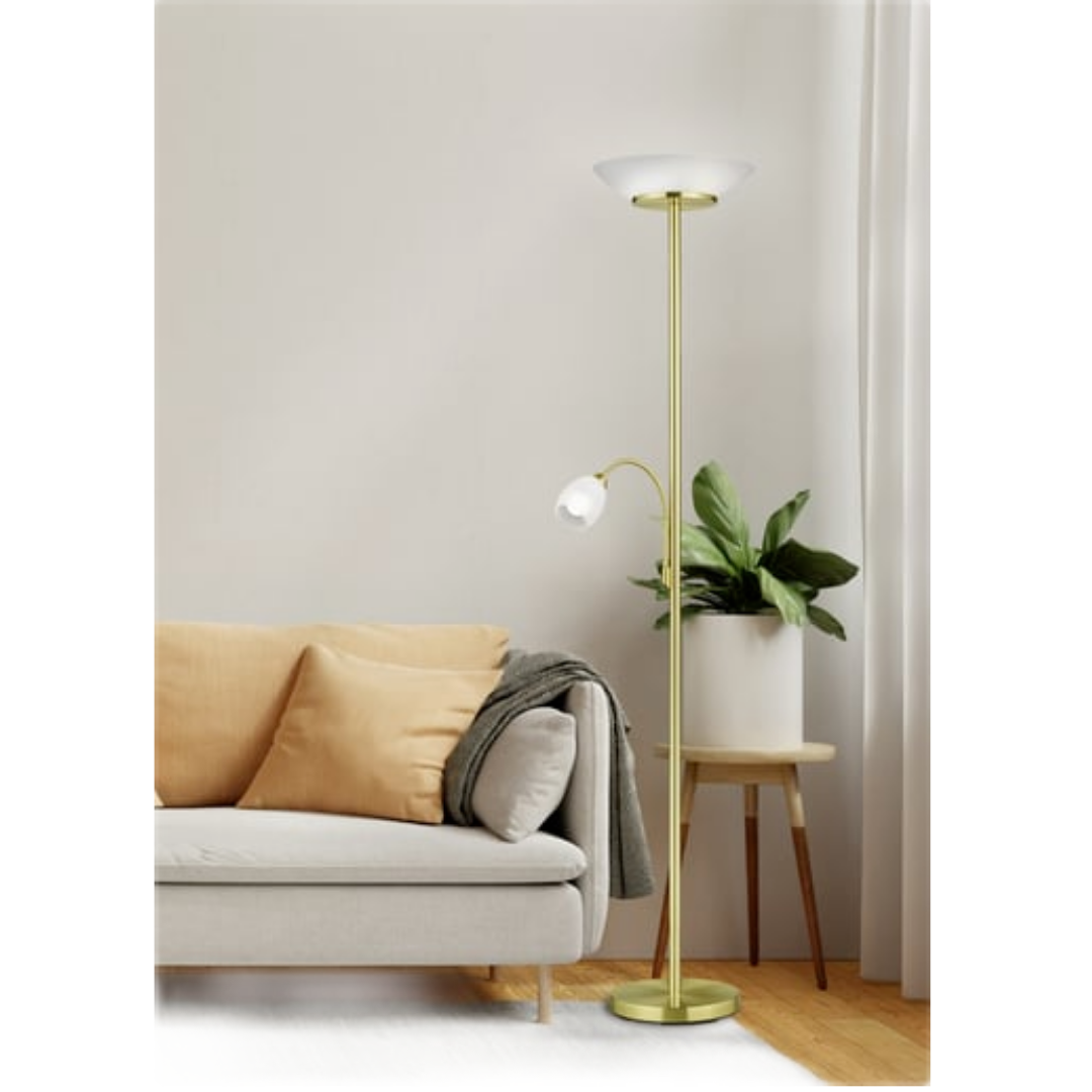 Reality Gerry stojací lampa mosaz r40063108 RER40063108 Reality